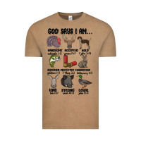 Vintage Coffee god says i am hunting Vintage Tee - MaliasSmallBusiness