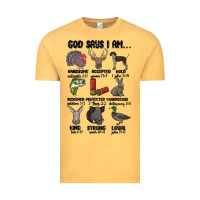 Vintage Mustard god says i am hunting Vintage Tee - MaliasSmallBusiness