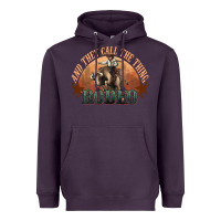 Plum And they call the thing rodeo bull bullfighter Heavyweight Hoodie - HowdyJamesFarm