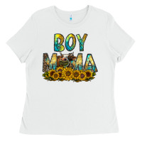 White boy mama Ladies Tee - CowhideDigitalArt