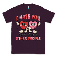 Plum i hate you less than other people Classic Tee - MaliasSmallBusiness
