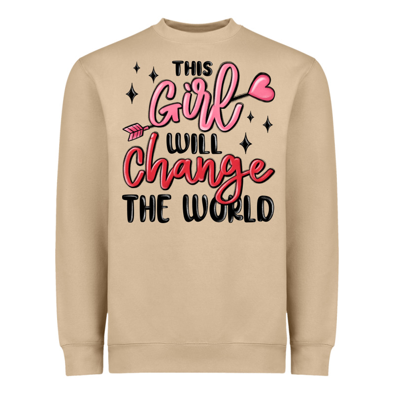 This Girl Will Change The World Heavyweight Sweatshirt by MaliasSmallBusiness | Teevron
