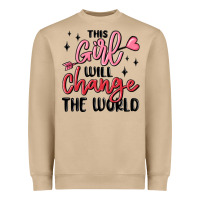 Mushroom this girl will change the world Heavyweight Sweatshirt - MaliasSmallBusiness