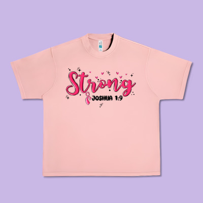 Strong Joshua 1 9 Urban Heavy Tee Designed By Maliassmallbusiness