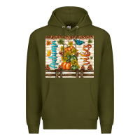 Army Green autumn vibes Premium Hoodie - TumblerDesignByShophia