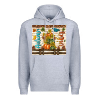Heather Grey autumn vibes Premium Hoodie - TumblerDesignByShophia