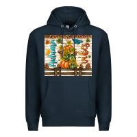 Navy autumn vibes Premium Hoodie - TumblerDesignByShophia