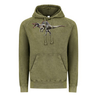 Vintage Olive Spinosaurus Vintage Hoodie - LillyAllenDesigns