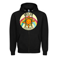 Black Radiate Positivity Zipper Hoodie - Bettercallsaul