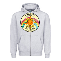 Heather Grey Radiate Positivity Zipper Hoodie - Bettercallsaul