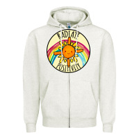 Oatmeal Heather Radiate Positivity Zipper Hoodie - Bettercallsaul
