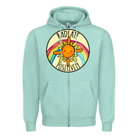 Seafoam Radiate Positivity Zipper Hoodie - Bettercallsaul
