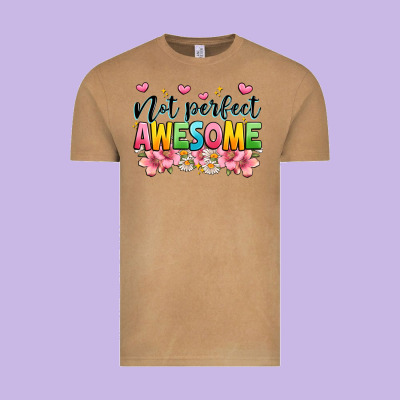 Not Perfect Awesome Vintage Tee Designed By Jahusdesignshop