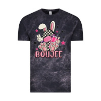 Cloud Black boujee checkered easter bunny egg trending Vintage Tee - MaliasSmallBusiness