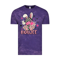 Cloud Purple boujee checkered easter bunny egg trending Vintage Tee - MaliasSmallBusiness
