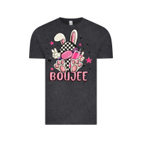Vintage Black boujee checkered easter bunny egg trending Vintage Tee - MaliasSmallBusiness