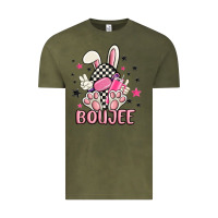 Vintage Olive boujee checkered easter bunny egg trending Vintage Tee - MaliasSmallBusiness