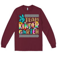 Burgundy team kindergarten Long Sleeve Tee - NancyCooperArtShop