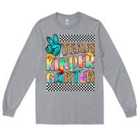 Heather Grey team kindergarten Long Sleeve Tee - NancyCooperArtShop