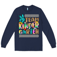 Navy team kindergarten Long Sleeve Tee - NancyCooperArtShop