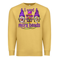 Antique Gold I need more beads with gnomies Premium Sweatshirt - HowdyJamesFarm