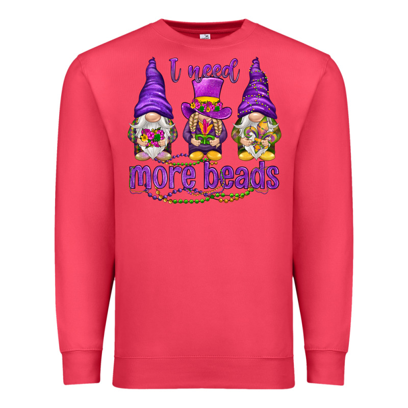 I Need More Beads With Gnomies Premium Sweatshirt by HowdyJamesFarm | Teevron