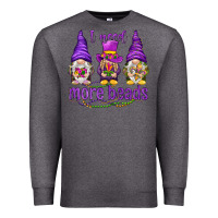 Charcoal Heather I need more beads with gnomies Premium Sweatshirt - HowdyJamesFarm