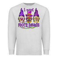 Dove Grey I need more beads with gnomies Premium Sweatshirt - HowdyJamesFarm