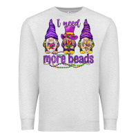 Oatmeal Heather I need more beads with gnomies Premium Sweatshirt - HowdyJamesFarm