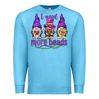 Ocean Blue I need more beads with gnomies Premium Sweatshirt - HowdyJamesFarm