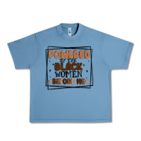 Pebble Blue powered by the black women before me Urban Heavy Tee - MaliasSmallBusiness