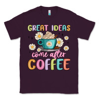 Plum great ideas come after coffee Classic Tee - MaliasSmallBusiness