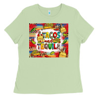 Matcha tacos and tequila Ladies Tee - RanaPortraitStore