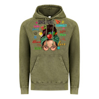 Vintage Olive Teacher messy bun caucasian Vintage Hoodie - NancyCooperArtShop