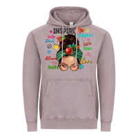 Vintage Zinc Teacher messy bun caucasian Vintage Hoodie - NancyCooperArtShop