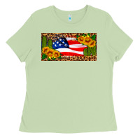 Matcha usa flag and cactus license plate Ladies Tee - HRA Design Shop