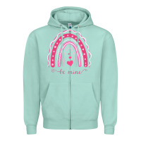 Seafoam Valentines Day Rainbow Zipper Hoodie - Bettercallsaul