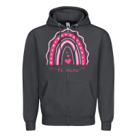Smoke Valentines Day Rainbow Zipper Hoodie - Bettercallsaul