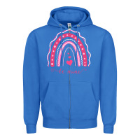 True Royal Valentines Day Rainbow Zipper Hoodie - Bettercallsaul