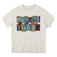 Cream winter vibes Heavy Core Tee - FaDigitalArtStudio