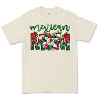 Mexican Flag Sunflower Mom Leopard Premium Tee | Teevron