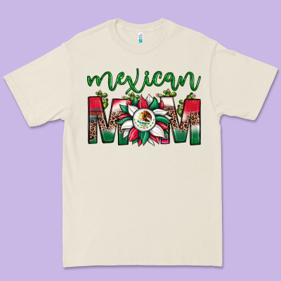 Mexican Flag Sunflower Mom Leopard Premium Tee Designed By Jahusdesignshop