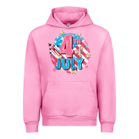 Fuchsia Pink 4th of July Urban Hoodie - FaDigitalArtStudio