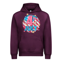 Mauve Wine 4th of July Urban Hoodie - FaDigitalArtStudio