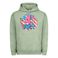 Pigment Oil Green 4th of July Urban Hoodie - FaDigitalArtStudio