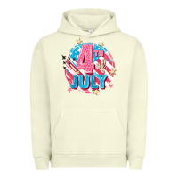 Pigment Pistachio 4th of July Urban Hoodie - FaDigitalArtStudio