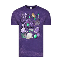 Cloud Purple cheer mom Vintage Tee - MaliasSmallBusiness