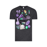 Vintage Black cheer mom Vintage Tee - MaliasSmallBusiness