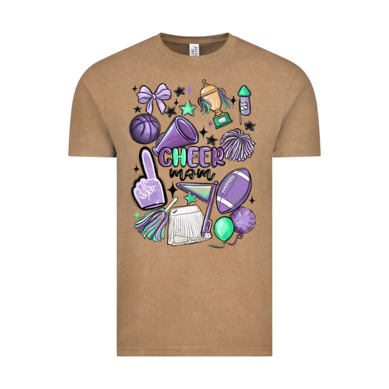 Cheer Mom Vintage Tee by MaliasSmallBusiness | Teevron