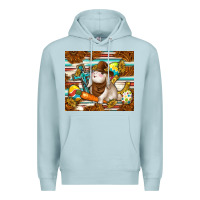 Blue Mist western bunny Premium Hoodie - TumblerDesignByShophia